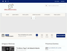 Tablet Screenshot of obramissionaria.com.br